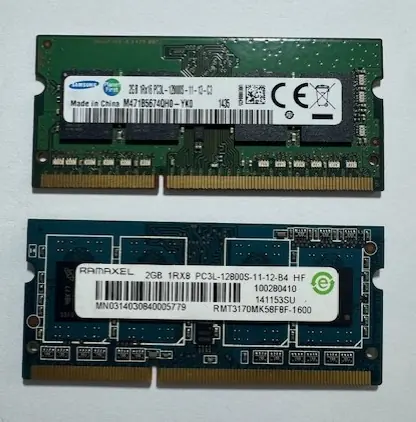 Memoria RAM DDR3 2GB Portátil 12800S